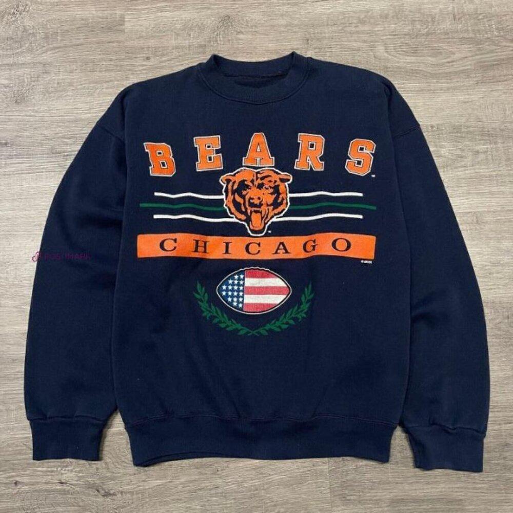 Nfl Chicago Bears Graphic Black Unisex Football Fan Sweatshirt